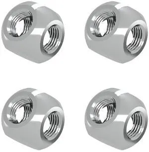 Barrow G1/4" Threaded 4 Way Ball Fittings, Water Cooling Spherical Connector, 4 Way Spliter T-Type Brass Adapter for PC Water Cooling Systems (Silver,4 Pcs) Barrow G1/4" Threaded 4 Way Ball Fittings, Water Cooling Spherical Connector, 4 Way Spliter T-Type Brass Adapter for PC Water Cooling Systems (Silver,4 Pcs)