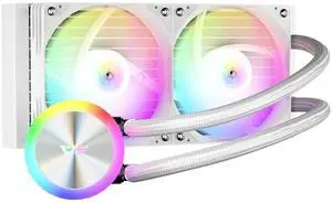 darkFlash DG240 All-in-one Liquid CPU Cooler, High-Performance Pump, ARGB Sync, PWM Daisy Chain Connection Fans, AIO Cooler Compatible with Intel 1851/1700, AMD AM4/AM5 (White, 240mm AIO) darkFlash DG240 All-in-one Liquid CPU Cooler, High-Performance Pump, ARGB Sync, PWM Daisy Chain Connection Fans, AIO Cooler Compatible with Intel 1851/1700, AMD AM4/AM5 (White, 240mm AIO)