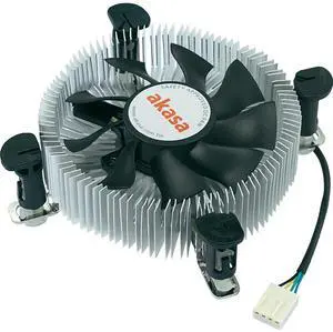 Akasa AK-CCE-7106HP Heatsink and Fan Includes Embedded 8cm PWM Fan with S-Flow Blades for Socket 775/1155/1156 Akasa AK-CCE-7106HP Heatsink and Fan Includes Embedded 8cm PWM Fan with S-Flow Blades for Socket 775/1155/1156