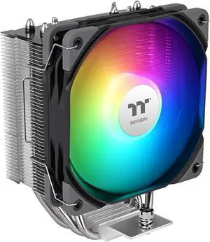 Thermaltake UX400 ARGB CPU Cooler; 4xØ6mm Copper Heatpipes; 120mm PWM Fan; 700~1800 RPM; Intel/AMD Compatible; Single Tower; 240W TDP; Black; CL-P142-AL12SW-A Thermaltake UX400 ARGB CPU Cooler; 4xØ6mm Copper Heatpipes; 120mm PWM Fan; 700~1800 RPM; Intel/AMD Compatible; Single Tower; 240W TDP; Black; CL-P142-AL12SW-A