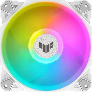 ASUS TUF Gaming TF120 ARGB Case Fan White Edition - Single Pack (1 Piece, Aura Sync, Quiet Addressable ARGB Fan, PWM Control, White) ASUS TUF Gaming TF120 ARGB Case Fan White Edition - Single Pack (1 Piece, Aura Sync, Quiet Addressable ARGB Fan, PWM Control, White)