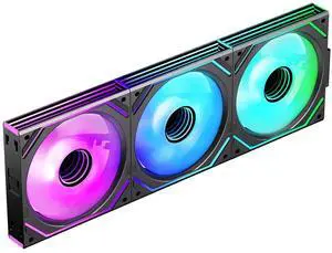 Jungle Leopard Interstellar V2 X3 120mm PC ARGB Computer Case Fans|Infinity Mirror|Daisy-Chain|4 PIN PWM 1850RPM(Black Reverse Triple_Pack) Jungle Leopard Interstellar V2 X3 120mm PC ARGB Computer Case Fans|Infinity Mirror|Daisy-Chain|4 PIN PWM 1850RPM(Black Reverse Triple_Pack)