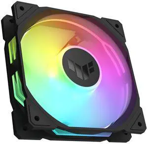 ASUS TUF Gaming TR120 ARGB Reverse Blade Black Case Fan Single Pack (120 mm PWM PC Fan, 2000 RPM, 2.75 mm H2O, 76.3 CFM Airflow, 16 Individually Addressable RGB LEDs, Black) ASUS TUF Gaming TR120 ARGB Reverse Blade Black Case Fan Single Pack (120 mm PWM PC Fan, 2000 RPM, 2.75 mm H2O, 76.3 CFM Airflow, 16 Individually Addressable RGB LEDs, Black)