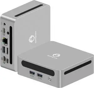 Barebone Mini PC, AMD Ryzen 5 4600H (6C/12T, Up to 4.0GHz) Vega 6, No RAM No SSD, Support M.2 NVMe, WiFi 6 BT5.2, HDMI/Type-C Triple Display, 1G LAN, USB 3.0, Desktop Computer Barebone Mini PC, AMD Ryzen 5 4600H (6C/12T, Up to 4.0GHz) Vega 6, No RAM No SSD, Support M.2 NVMe, WiFi 6 BT5.2, HDMI/Type-C Triple Display, 1G LAN, USB 3.0, Desktop Computer
