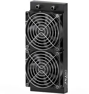 Water Cooling Computer Radiator, 12 Pipe Aluminum Heat Exchanger Liquid Cooling Radiator Heat Sink 240mm with Dual Fans for CPU PC Laser Water Cool System DC12V Black Water Cooling Computer Radiator, 12 Pipe Aluminum Heat Exchanger Liquid Cooling Radiator Heat Sink 240mm with Dual Fans for CPU PC Laser Water Cool System DC12V Black