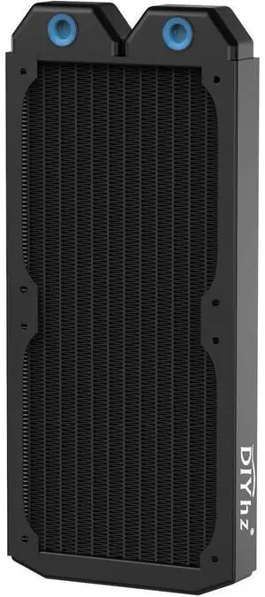 Water Cooling Computer Radiator, 12 Pipe Thick Copper Heat Exchanger Liquid Cooling Radiator G1/4 Thread Heat Row Sink 240mm for CPU PC Laser Water Cool System DC12V Black Water Cooling Computer Radiator, 12 Pipe Thick Copper Heat Exchanger Liquid Cooling Radiator G1/4 Thread Heat Row Sink 240mm for CPU PC Laser Water Cool System DC12V Black