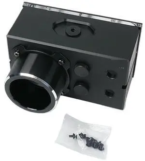 1pcs POM Reservoir for Single D5 Pump,Dual Drives Integrated Water Tank,2X G1/4" Inlet,2X G1/4" Outlet(Reservoir with Armor) 1pcs POM Reservoir for Single D5 Pump,Dual Drives Integrated Water Tank,2X G1/4" Inlet,2X G1/4" Outlet(Reservoir with Armor)