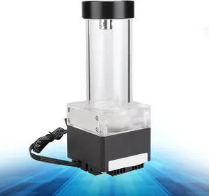 Computer Water Cooled Integrated Water Pump, 800L H Rate 4M Pump Head, Aluminum Anode PMMA POM Material with Efficient Cooling, Ideal for PC Cooling System (Black) Computer Water Cooled Integrated Water Pump, 800L H Rate 4M Pump Head, Aluminum Anode PMMA POM Material with Efficient Cooling, Ideal for PC Cooling System (Black)