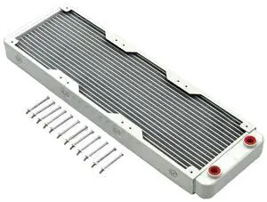 Premium Aluminium Liquid Cooling Cooler with 18 Channels, Heat Exchanger Radiator for Computer Hardware and Servers, Water Premium Aluminium Liquid Cooling Cooler with 18 Channels, Heat Exchanger Radiator for Computer Hardware and Servers, Water