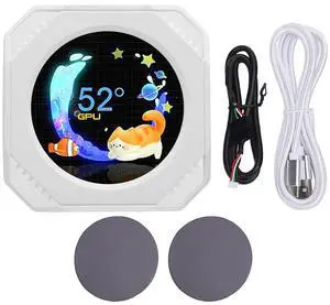 2.1 Inch Secondary Screen Secondary Screen Diy Dynamic Water Cooler Screen USB RGB GPU NOENNCPU Temperature Display PC Secondary Case (#2) 2.1 Inch Secondary Screen Secondary Screen Diy Dynamic Water Cooler Screen USB RGB GPU NOENNCPU Temperature Display PC Secondary Case (#2)
