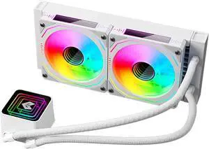 Liquid Cooling Solution for Desktop Water Radiator 5V3pin ARGB 4Pin Adjustable Fan Improved Efficiency ABS Liquid Cooling Solution for Desktop Water Radiator 5V3pin ARGB 4Pin Adjustable Fan Improved Efficiency ABS