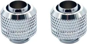Freezemod Hose Connector Soft Tube Fitting G1/4 Thread for 9.5X12.7mm and 10X13mm Soft Tube PC Water Cooling(Silver 2pcs) Freezemod Hose Connector Soft Tube Fitting G1/4 Thread for 9.5X12.7mm and 10X13mm Soft Tube PC Water Cooling(Silver 2pcs)