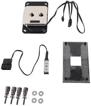 CPU Water Block, CPU Water Cooling Block Red Copper Base Plate 19.7 Inch Cable G1/4 CPU Water Block, CPU Water Cooling Block Red Copper Base Plate 19.7 Inch Cable G1/4
