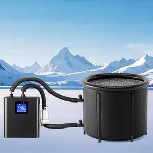 Ice Bath Water Chiller, 1/3 Hp Cold Plunge Chiller, with Pump, External Filter and Submersible Pump Remote Control, Quiet Cooling System for Home Muscle Recovery Use Ice Bath Water Chiller, 1/3 Hp Cold Plunge Chiller, with Pump, External Filter and Submersible Pump Remote Control, Quiet Cooling System for Home Muscle Recovery Use