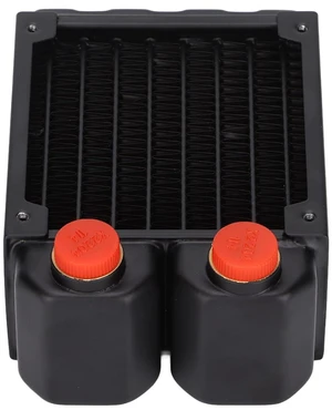 ASHATA Copper Cooling Radiator Efficient Copper Fin Water Cooled 45mm Radiator for PC Liquid Cooling, Free Screws, Suitable for 8cm Fan Installation ASHATA Copper Cooling Radiator Efficient Copper Fin Water Cooled 45mm Radiator for PC Liquid Cooling, Free Screws, Suitable for 8cm Fan Installation