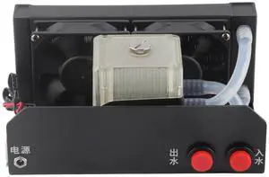 Dual Fan Liquid CPU Cooler, Threaded Pipe D Port 4pin Water Cooling Computer Radiator, 3000RPM Water Cooling Systems for PC Desktop Dual Fan Liquid CPU Cooler, Threaded Pipe D Port 4pin Water Cooling Computer Radiator, 3000RPM Water Cooling Systems for PC Desktop