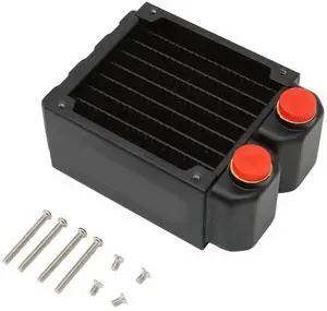 RiToEasysports Efficient Water Cooling Radador Brass Heat Exchanger for Recording Machine Printer, G1/4 Thread Code Kit for PCs and Servers RiToEasysports Efficient Water Cooling Radador Brass Heat Exchanger for Recording Machine Printer, G1/4 Thread Code Kit for PCs and Servers