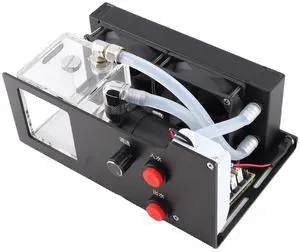 Graphics Card Water Cooling Radiator, Aluminum Alloy Double Fan Cooler with Control Button, Efficient 600LH Pump for Gaming and Computer Setup Graphics Card Water Cooling Radiator, Aluminum Alloy Double Fan Cooler with Control Button, Efficient 600LH Pump for Gaming and Computer Setup