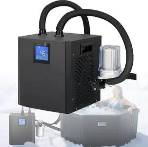 Upgraded Ice Bath Water Chiller for Cold Plunge Tubs, 1/3 Hp Ice Plunge Chiller with External Filter & Pump, Insulated Hoses, Submersible Pump, Ideal for Cold Therapy Recovery Upgraded Ice Bath Water Chiller for Cold Plunge Tubs, 1/3 Hp Ice Plunge Chiller with External Filter & Pump, Insulated Hoses, Submersible Pump, Ideal for Cold Therapy Recovery