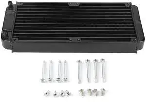 Aluminum Radiator Efficient Heat Dissipation 18 Heat Dissipating Tubes Low Noise G 14 Screw Thread Aluminum Heat Exchanger Aluminum Radiator Efficient Heat Dissipation 18 Heat Dissipating Tubes Low Noise G 14 Screw Thread Aluminum Heat Exchanger