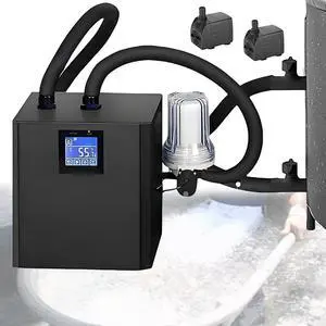 300W Water Chiller for Cold Plunge, Ice Bath Chiller Kit with Filter, Hose, 2 Water Pump for Home and Professional Use, Portable Ice Bath Water Chiller for Cold Tubs 300W Water Chiller for Cold Plunge, Ice Bath Chiller Kit with Filter, Hose, 2 Water Pump for Home and Professional Use, Portable Ice Bath Water Chiller for Cold Tubs