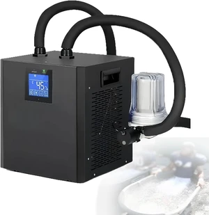 Ice Bath Water Chiller for Cold Plunge Tubs, with External Filter Water Pump and Remote Control, for Home Use Cooling Chiller Doublewaterpumps Ice Bath Water Chiller for Cold Plunge Tubs, with External Filter Water Pump and Remote Control, for Home Use Cooling Chiller Doublewaterpumps
