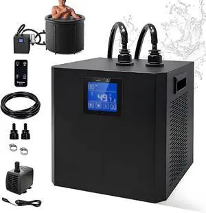 Ice Bath Chiller with Filter and Water Pump,Cold Plunge Chiller for Tubs,Cooling System 220V Water Chiller for Ice Bath Tubs Recovery Water Cooler for Athletes DoublePumps Ice Bath Chiller with Filter and Water Pump,Cold Plunge Chiller for Tubs,Cooling System 220V Water Chiller for Ice Bath Tubs Recovery Water Cooler for Athletes DoublePumps