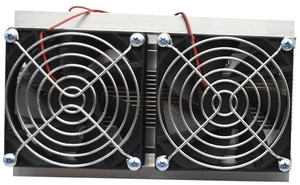 Ymiko Thermoelectric Peltier Refrigeration Cooling System Kit Semiconductor Cooler Large Radiator Cold Conduction Module Double Fans High Power 120W for DIY Electronics Enthusiasts Ymiko Thermoelectric Peltier Refrigeration Cooling System Kit Semiconductor Cooler Large Radiator Cold Conduction Module Double Fans High Power 120W for DIY Electronics Enthusiasts