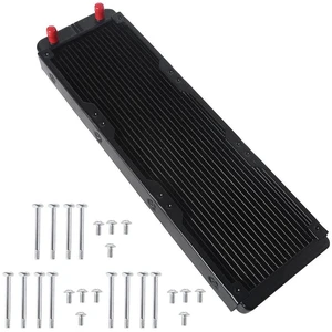 18 Pipe Aluminum Heat Exchanger Radiator for PC CPU CO2 Water Cool Computer G1/4" Aluminum Radiator with Tube 18 Pipe Aluminum Heat Exchanger Radiator for PC CPU CO2 Water Cool Computer G1/4" Aluminum Radiator with Tube