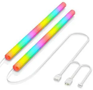 ARGB LED Tube Sleeve, 5V 3Pin RGB LED, 360° Panoramic Soft Light Water Cooling Tube with Programmable 16.8 Million Colors for PC Water Cooling System - 34.5cm ARGB LED Tube Sleeve, 5V 3Pin RGB LED, 360° Panoramic Soft Light Water Cooling Tube with Programmable 16.8 Million Colors for PC Water Cooling System - 34.5cm