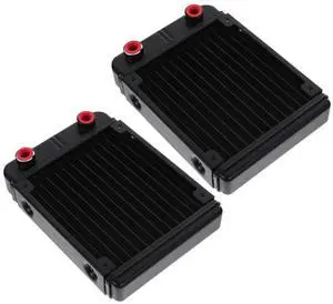 2pcs Water Cooling Radiators for Aluminum Heat Sink System Thread for Gpu Cooling 2pcs Water Cooling Radiators for Aluminum Heat Sink System Thread for Gpu Cooling