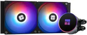 Thermalrlght Frozen Magic 240 Black ARGB V2 CPU Aio Cooler, Double High-Performance PWM Fans with 1600RPM, for Intel LGA1150/1151//1200/2011/ 1700&AMD:AM4/AM5, PC Cooler Aio, 240 Liquid Cooling Row Thermalrlght Frozen Magic 240 Black ARGB V2 CPU Aio Cooler, Double High-Performance PWM Fans with 1600RPM, for Intel LGA1150/1151//1200/2011/ 1700&AMD:AM4/AM5, PC Cooler Aio, 240 Liquid Cooling Row