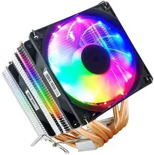 High Efficiency CPU Air Cooler Double Tower Design 6 Copper Thermal Pipe PWM Fan Speed Control RGBS Lighting Low Noise Universal Double Tower PC Cooling High Efficiency CPU Air Cooler Double Tower Design 6 Copper Thermal Pipe PWM Fan Speed Control RGBS Lighting Low Noise Universal Double Tower PC Cooling