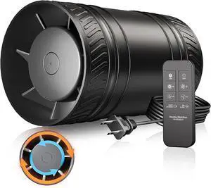 4 Inch Inline Fan with Remote, Upgraded 2Way 6Speed Inline Duct Fans High-Efficiency Exhaust Duct Fan DC Motor, Low Noise HVAC Ventilation in Basement Bathroom Workshop Attic 4 Inch Inline Fan with Remote, Upgraded 2Way 6Speed Inline Duct Fans High-Efficiency Exhaust Duct Fan DC Motor, Low Noise HVAC Ventilation in Basement Bathroom Workshop Attic