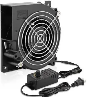 120mm Centrifugal Blower Fan, 12V DC Power Fan with 110V 120V 220V 240V AC Plug Variable Speed Controller, for Receiver, Inflatable Replacement, DIY, Security Gateway, Seat Cooler 120mm Centrifugal Blower Fan, 12V DC Power Fan with 110V 120V 220V 240V AC Plug Variable Speed Controller, for Receiver, Inflatable Replacement, DIY, Security Gateway, Seat Cooler