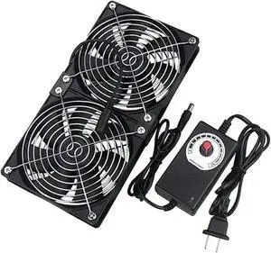 Fan Cooling with Controller 120mm 3000RPM 12cm 12V 220V Radiator(2 Fan EU) Fan Cooling with Controller 120mm 3000RPM 12cm 12V 220V Radiator(2 Fan EU)