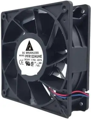 PFR1224UHE for Delta 120mm X 38mm Speed Airflow Fan: DC 24V, 48W, Inverter/Welding Cooling PFR1224UHE for Delta 120mm X 38mm Speed Airflow Fan: DC 24V, 48W, Inverter/Welding Cooling