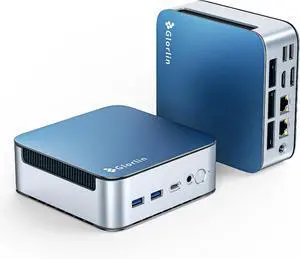 Glorlin Mini PC Ryzen 7 6800H(up to 4.7GHz), 16GB LPDDR5 512GB NVMe SSD, Radeon 680M, Triple 4K Display HDMI/DP/Type-C, Dual LAN, WiFi 6 BT5.3, Mini Desktop Computer for Office, Home & Gaming Glorlin Mini PC Ryzen 7 6800H(up to 4.7GHz), 16GB LPDDR5 512GB NVMe SSD, Radeon 680M, Triple 4K Display HDMI/DP/Type-C, Dual LAN, WiFi 6 BT5.3, Mini Desktop Computer for Office, Home & Gaming