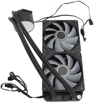 CPU Cooler Pwm Water Cooling Liquid Cooler Argb Pwm Fan Integrated Dual for Desktop Am5 Am4 Lga2066, CPU Cooling Fans (Black) CPU Cooler Pwm Water Cooling Liquid Cooler Argb Pwm Fan Integrated Dual for Desktop Am5 Am4 Lga2066, CPU Cooling Fans (Black)