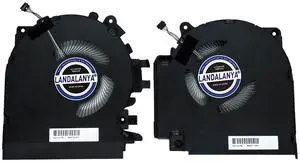 Replacement New CPU and GPU Cooling Fan for HP Envy 15-EP TNP-Q237 Series M04776-001 M04777-001 ND85C25-19J12 ND85C24-19J11 DC12V 0.5A Fan Replacement New CPU and GPU Cooling Fan for HP Envy 15-EP TNP-Q237 Series M04776-001 M04777-001 ND85C25-19J12 ND85C24-19J11 DC12V 0.5A Fan