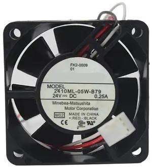 1pcs for 2410ML-05W-B79 24V 0.25A 6800RPM 3 Wires Alarm Inverter Cooling Fan 6025 6CM 60 * 60 * 25mm 1pcs for 2410ML-05W-B79 24V 0.25A 6800RPM 3 Wires Alarm Inverter Cooling Fan 6025 6CM 60 * 60 * 25mm