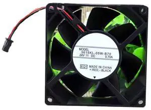Cooling Fan for NMB-MAT 3615KL-05W-B70 90 * 90 * 38MM 24VDC 0.70A 2Lines Cooling Fan for NMB-MAT 3615KL-05W-B70 90 * 90 * 38MM 24VDC 0.70A 2Lines