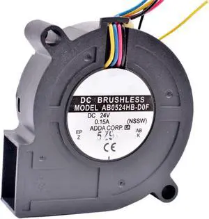 1pc AB0524HB-D0F 50mm Blower 5cm 5015 50x50x15mm DC24V 0.15A 4 Wires pwm Blower Cooling Fan for Inverter 1pc AB0524HB-D0F 50mm Blower 5cm 5015 50x50x15mm DC24V 0.15A 4 Wires pwm Blower Cooling Fan for Inverter