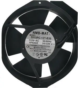 1pc for NMB 5915PC-12T-B30 AC115V 35/32w 17238 axial Flow Frequency Converter Cooling Fan 1pc for NMB 5915PC-12T-B30 AC115V 35/32w 17238 axial Flow Frequency Converter Cooling Fan