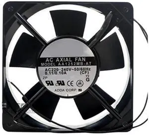 for AA1252MB-AT AC 220V-240V 50/60Hz 0.11/0.10A 18W 2700RPM 12cm 12025 120x120x25mm Double Ball Bearing Cooling Fan for AA1252MB-AT AC 220V-240V 50/60Hz 0.11/0.10A 18W 2700RPM 12cm 12025 120x120x25mm Double Ball Bearing Cooling Fan