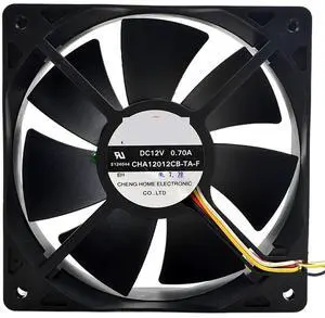 1pc for CHA12012CB-TA-F 12V 0.7A 6200RPM 12cm 12038 120x120x38mm Ball Bearing Cooling Fan 1pc for CHA12012CB-TA-F 12V 0.7A 6200RPM 12cm 12038 120x120x38mm Ball Bearing Cooling Fan
