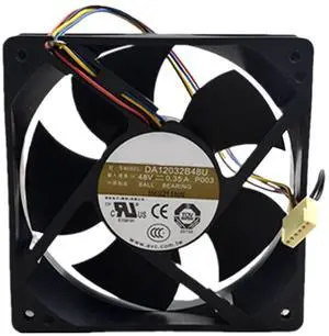 1pc for DA12032B48U 48V 0.35A 12cm 12032 120x120x32mm Double Ball Bearing Cooling Fan 1pc for DA12032B48U 48V 0.35A 12cm 12032 120x120x32mm Double Ball Bearing Cooling Fan