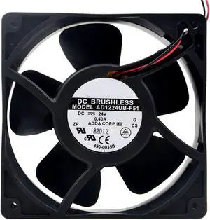 1pc for AD1224UB-F51 24V 0.4A 9.6W 3200RPM 12cm 12038 120x120x38mm Double Ball Bearing Cooling Fan 1pc for AD1224UB-F51 24V 0.4A 9.6W 3200RPM 12cm 12038 120x120x38mm Double Ball Bearing Cooling Fan