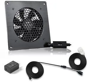 120mm USB Quiet Cabinets Cooling Fan System 6" With 30°C fixed thermostat control, for Home Theater AV Cabinets,Plant house, pet kennel. (Temperature Control 120mm Fan) 120mm USB Quiet Cabinets Cooling Fan System 6" With 30°C fixed thermostat control, for Home Theater AV Cabinets,Plant house, pet kennel. (Temperature Control 120mm Fan)