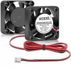 Small High Speed DC 12V Brushless 40mm x 10mm 6500RPM Dual Ball Bearing Mini Cooling Fan for Electronic Products 2Pcs Small High Speed DC 12V Brushless 40mm x 10mm 6500RPM Dual Ball Bearing Mini Cooling Fan for Electronic Products 2Pcs